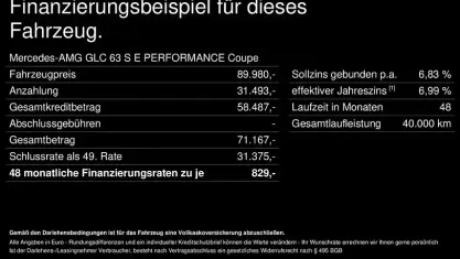 Occasion Mercedes GLC63 AMG AMG 680 PK (500 kW) 2024 Zwart Coupé