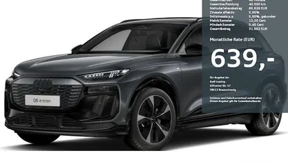 Grau Neu 2026 Audi Q6 e-tron Ambiente SUV | 80.490 € (Superpreis)