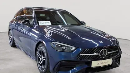 Brugt Mercedes C220 AMG line 200 HK (147 kW) 2023 Blå Stationcar