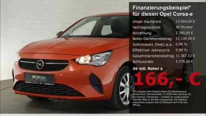 Usado Opel Corsa-e Edition 100 kW (136 HP) 2022 Laranja Citadino