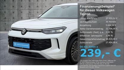 Używany VW Tayron IQ Drive 150 KM (110 kW) 2025 Biały SUV