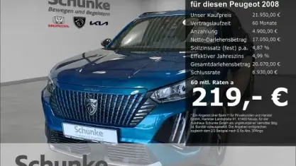 Gebraucht Peugeot 2008 Allure 136 PS (100 kW) 2025 Blau SUV