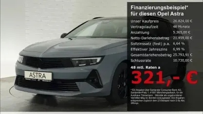 Gebraucht Opel Astra 131 PS (96 kW) 2025 Grafik grau Kleinwagen