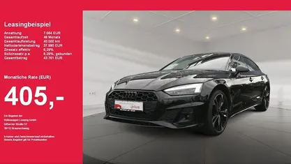 Gebraucht Audi A5 Sportback S-Line 204 PS (150 kW) 2022 Mythosschwarz metallic Kleinwagen