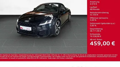 Mythosschwarz metallic Gebraucht 2021 Audi TT Roadster S-Line Cabrio | 36.960 € (Fairer Preis)
