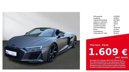 Grau/verdeckfarbe r8 spyder... Gebraucht 2022 Audi R8 Spyder Performance Cabrio | 122.880 € (Superpreis)