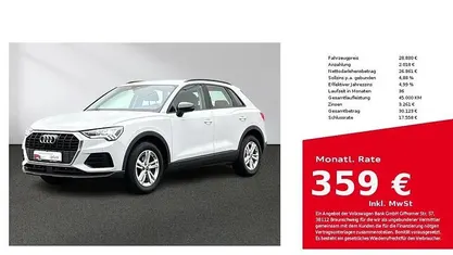Gebraucht Audi Q3 Ambiente 150 PS (110 kW) 2023 Gletscherweiß metallic SUV