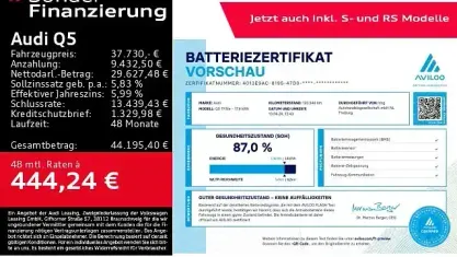 Gebraucht Audi Q5 S-Line 367 PS (269 kW) 2022 Grau SUV