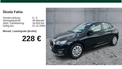 Neu Skoda Fabia Selection 116 PS (85 kW) 2025 Schwarz Kleinwagen