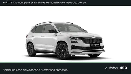 Moonweiß perleffekt Neu 2025 Skoda Karoq SportLine SUV | 38.390 € (Fairer Preis)