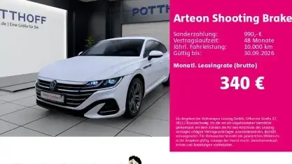 Gebraucht VW Arteon R-line 200 PS (147 kW) 2023 Oryxweiß perlmutteffekt Kombi