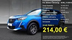 Blau (metallic) Gebraucht 2021 Peugeot e-2008 Active SUV | 16.940 € (Superpreis)