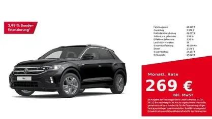 Usata VW T-Roc R-line 150 CV (110 kW) 2023 Nero SUV