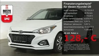 Gebraucht Hyundai i20 YES! 101 PS (74 kW) 2019 Weiss Kleinwagen
