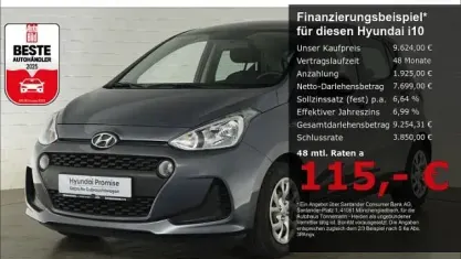 Gebraucht Hyundai i10 Select 67 PS (49 kW) 2019 Grau Kleinwagen