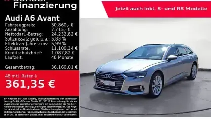 Gebraucht Audi A6 Premium 265 PS (194 kW) 2022 Florettsilber metallic Kombi