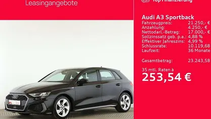 Mythosschwarz metallic Gebraucht 2021 Audi A3 Design Limousine | 21.250 € (Fairer Preis)