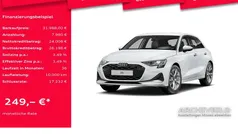 Gletscherweiss Gebraucht 2024 Audi A3 Sportback Advanced Limousine | 31.988 € (Superpreis)