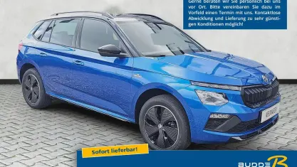 Nouvelle Skoda Kamiq Monte Carlo 150 ch (110 kW) 2026 Bleue SUV