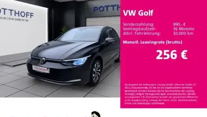 Gebraucht VW Golf VII Active 110 PS (80 kW) 2021 Schwarz Kleinwagen