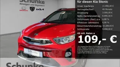 Gebraucht Kia Stonic DREAM-TEAM Edition 101 PS (74 kW) 2020 Rot SUV