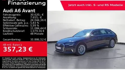Gebraucht Audi A6 Design 204 PS (150 kW) 2022 Blau Kombi