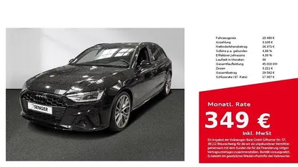 Mythosschwarz metallic Gebraucht 2022 Audi A4 S-Line Kombi | 29.480 € (Fairer Preis)