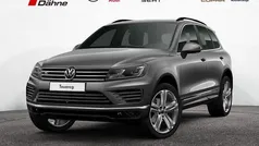 Grau / canyon grey (metallic) Gebraucht 2017 VW Touareg Terrain Tech SUV | 32.480 € (Teuer)
