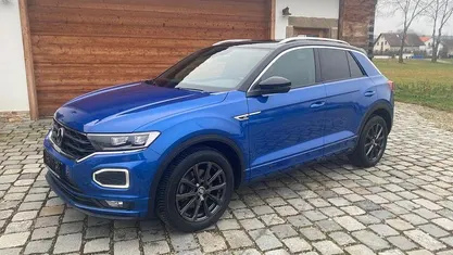 Ravennablau metallic Gebraucht 2021 VW T-Roc R-line SUV | 22.900 € (Guter Preis)