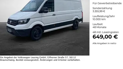 Ny VW Crafter 140 HK (102 kW) 2026 Hvid Van