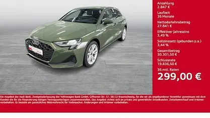 Gebraucht Audi A3 Ambiente 150 PS (110 kW) 2024 Grün Limousine