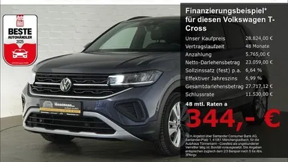 Gebraucht VW T-Cross Goal 150 PS (110 kW) 2025 Rauch grau SUV