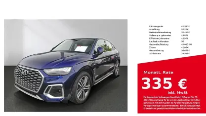 Usata Audi Q5 Sportback S-Line 299 CV (219 kW) 2023 Blu SUV