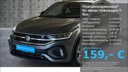 Gebraucht VW T-Roc Cabriolet R-line 150 PS (110 kW) 2025 Grau SUV
