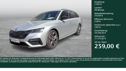 Gebraucht Skoda Octavia RS 245 PS (180 kW) 2023 Brilliantsilber metallic Kombi
