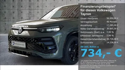 Grün Gebraucht 2025 VW Tayron R-line SUV | 56.950 € (Fairer Preis)