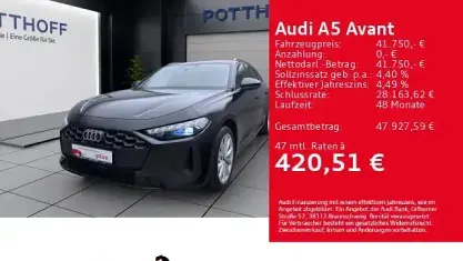 Gebraucht Audi A5 Sport 204 PS (150 kW) 2025 Schwarz Kombi