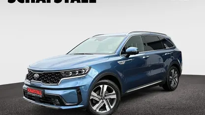 Blau ((m4b) mineralblau met.) Gebraucht 2021 Kia Sorento Platinum SUV | 34.979 € (Fairer Preis)