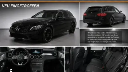Gebraucht Mercedes C300 AMG 272 PS (200 kW) 2020 Obsidianschwarz metallic (mb 9197) Kombi