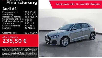 Gebraucht Audi A1 Sportback Advanced 116 PS (85 kW) 2025 Silber Kleinwagen