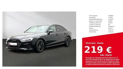 Gebraucht Audi A4 S-Line 150 PS (110 kW) 2023 Mythosschwarz Limousine