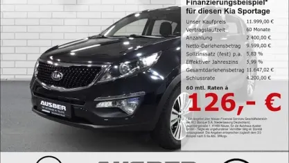 Gebraucht Kia Sportage Spirit 184 PS (135 kW) 2015 (1k) black pearl p SUV