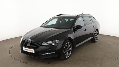 Używany Skoda Superb SportLine 200 KM (147 kW) 2021 Czarny Kombi