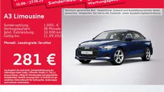 Navarrablau metallic Gebraucht 2025 Audi A3 Advanced Plus Limousine | 33.879 € (Fairer Preis)