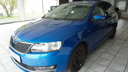 Gebraucht Skoda Rapid Clever 116 PS (85 kW) 2018 Blau Kleinwagen