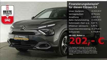 Gebraucht Citroën C4 Shine 131 PS (96 kW) 2021 Grau Limousine