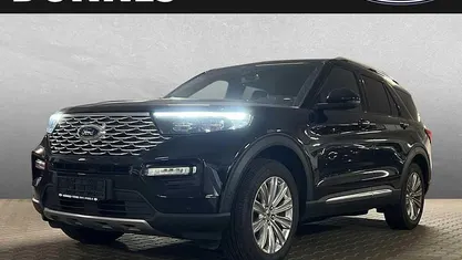 Schwarz Gebraucht 2021 Ford Explorer Hybrid Platinum SUV | 49.480 € (Fairer Preis)