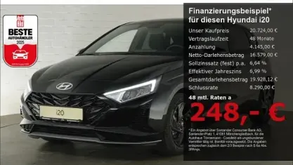 Neu Hyundai i20 Blackline 90 PS (66 kW) 2026 Phantom black Kleinwagen