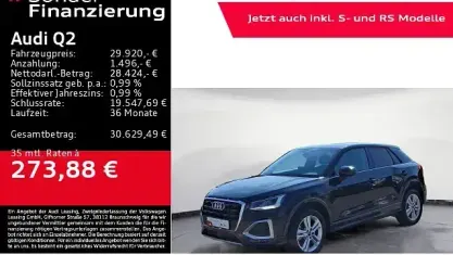 Gebraucht Audi Q2 Advanced 150 PS (110 kW) 2025 Schwarz SUV