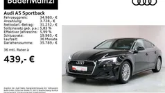 Mythosschwarz metallic (metallic) Gebraucht 2024 Audi A5 Sportback Advanced Limousine | 36.250 € (Guter Preis)